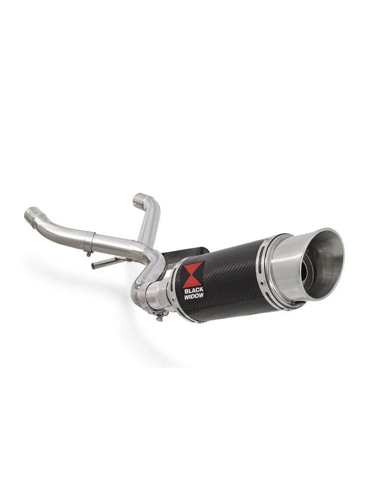 R1150 R ROCKSTER Décatalyseur exhaust collector & Rond En Carbone Silencieux 200mm