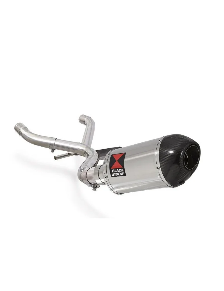 R1150 R ROCKSTER Décatalyseur exhaust collector & Ovale Silencieux En Inox + carbon tip 200mm
