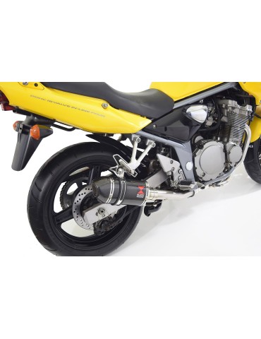 GSF650 Bandit 2005-2006 K5 K6 Oil Cooled Performance Race Exhaust Silencieux Ovale En Carbone + Carbon tip 200mm