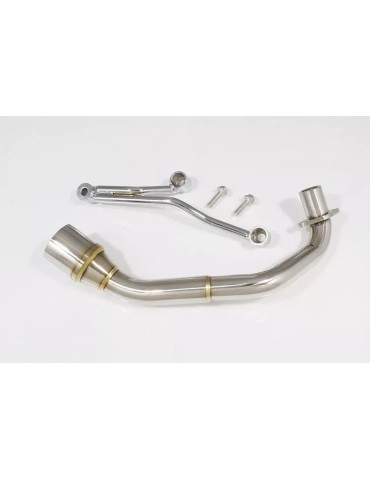 Vespa ET4 125 1996 - 2005 exhaust system with 200mm oval carbon fibre silencer + carbon fibre tip