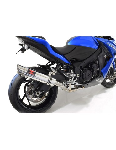 GSX-S 1000 F Décatalyseur Race Ligne complètes + GP Rond Silencieux En Inox 360mm