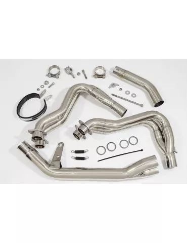 GSX-S 1000 F Décatalyseur Race Ligne complètes + Rond Black Silencieux En Inox 300mm