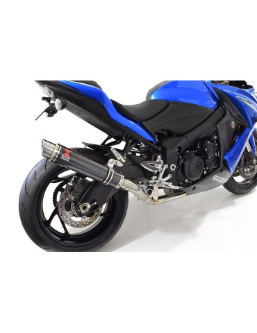 GSX-S 1000 F Décatalyseur Race Ligne complètes + GP Rond En Carbone Silencieux 350mm