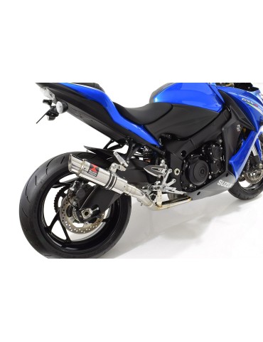 GSX-S 1000 F Décatalyseur Race Ligne complètes + GP Rond Silencieux En Inox 230mm