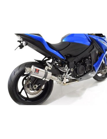 GSX-S 1000 F Décatalyseur Race Ligne complètes + Ovale Silencieux En Inox 230mm