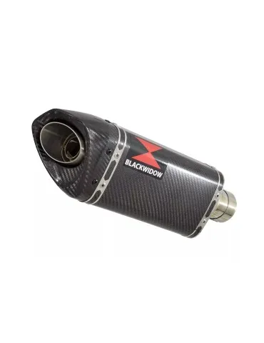 GSXR1000 K7 K8 4-1 Tube de raccord DECATA + Silencieux Tri Ovale En Carbone 250mm