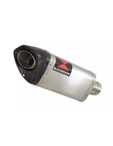 GSXR1000 K7 K8 4-1 Tube de raccord DECATA + Silencieux Tri Ovale en Inox + Canule en Carbone 250mm