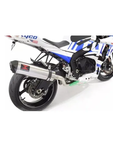 GSXR1000 K7 K8 4-1 Decata Conversion Kit + Silencieux Ovale En Inox + Canule En Carbone 400mm