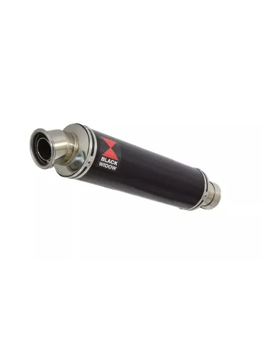 GSXR1000 K7 K8 4-1 Decata Conversion Kit + Silencieux Rond Noir En Inox 350mm