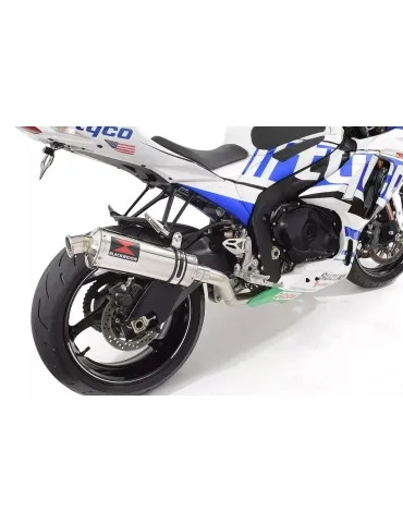 GSXR1000 K7 K8 4-1 Decata Conversion Kit + Silencieux Rond en Inox 300mm