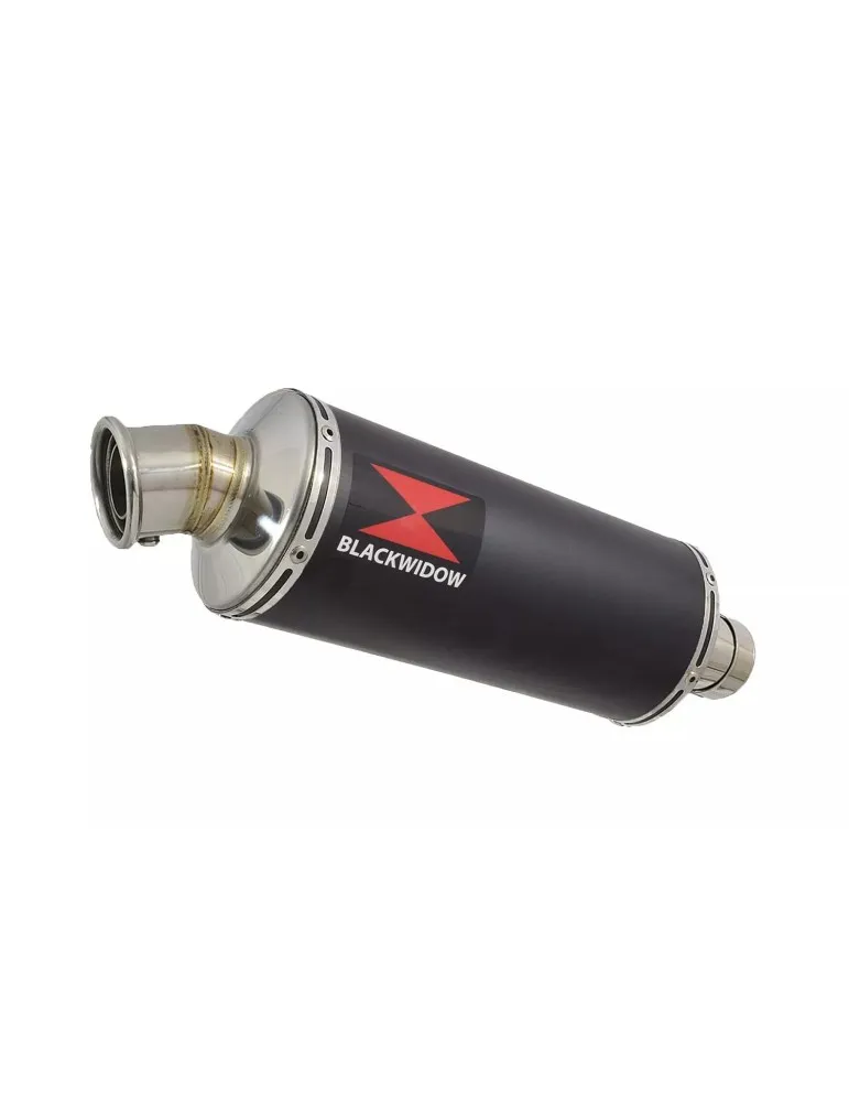 GSXR1000 K7 K8 4-1 Decata Conversion Kit + Silencieux Rond Noir En Inox 300mm