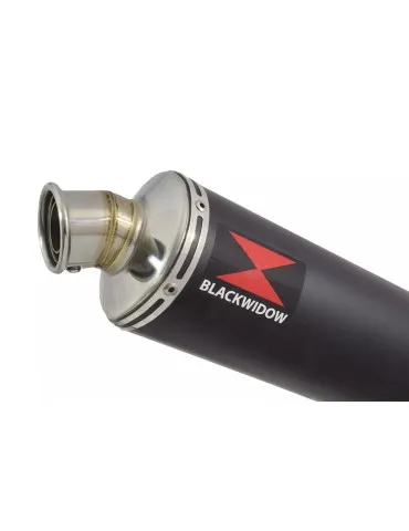 GSXR1000 K7 K8 4-1 Decata Conversion Kit + Silencieux Rond Noir En Inox 300mm