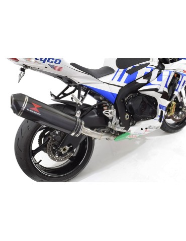 GSXR 1000 L2-L6 2012-2016 Decata Ligne complète + Silencieux Ovale En Carbone 400mm