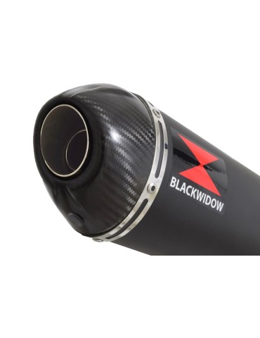 GSXR 1000 L2-L6 2012-2016 Decata Ligne complète + Silencieux Ovale Noir en Inox + Canule en Carbone 400mm