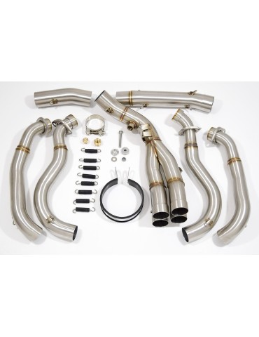 GSXR 1000 L2-L6 2012-2016 Decata Ligne complète + Silencieux GP Rond En Carbone 360mm