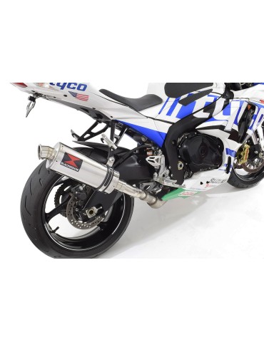 GSXR1000 L2 L3 L4 L5 L6 2012 - 2016 Tube de raccord et Silencieux Ovale En Inox 300mm