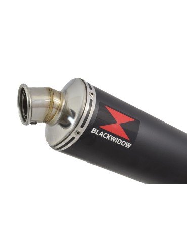 GSXR1000 L2 L3 L4 L5 L6 2012 - 2016 Tube de raccord et Silencieux Rond Noir En Inox 300mm