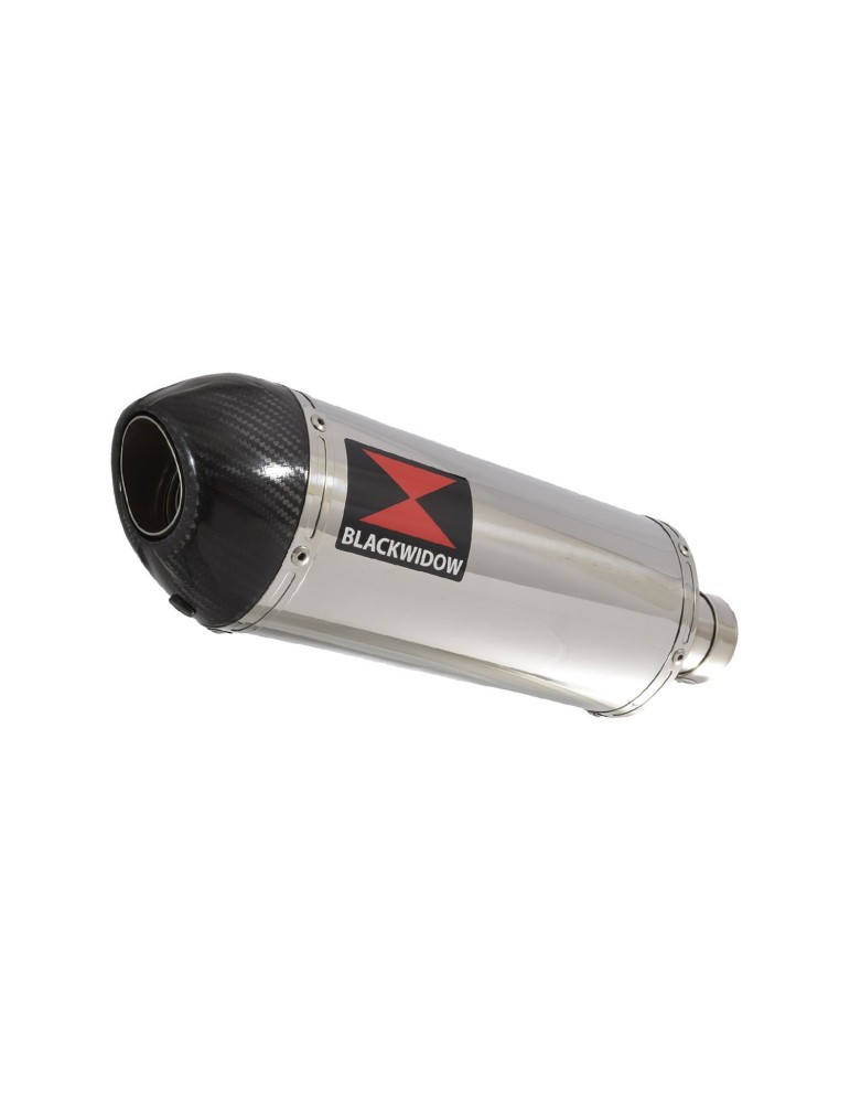 GSXR1000 L2 L3 L4 L5 L6 2012 - 2016 Tube de raccord et Silencieux Ovale En Inox + Canule en carbone 300mm
