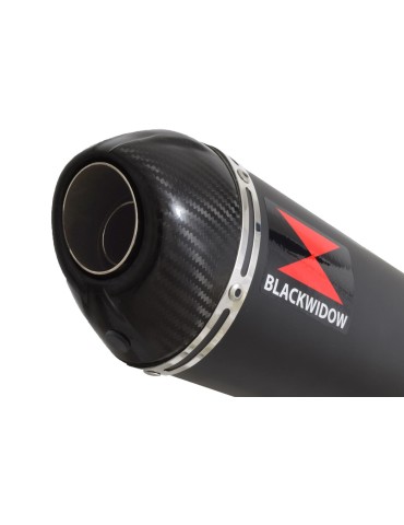 GSXR 1000 K9 L0 L1 4-1 Decata Conversion Kit / Silencieux Ovale Noir En Inox + Canule en Carbone 400mm
