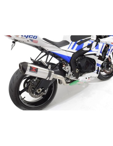 GSXR 1000 K9 L0 L1 4-1 Decata Conversion Kit / Silencieux Ovale En Inox + Canule En Carbone 300mm