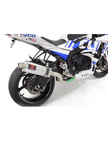 GSXR 1000 K9 L0 L1 4-1 Decata Conversion Kit / Silencieux Ovale En Inox 300mm