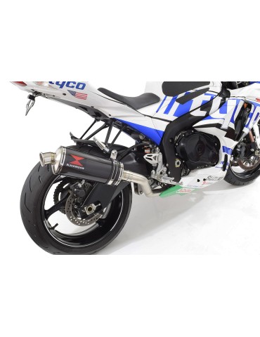 GSXR 1000 K9 L0 L1 4-1 Decata Conversion Kit / Silencieux Ovale En Carbone 300mm