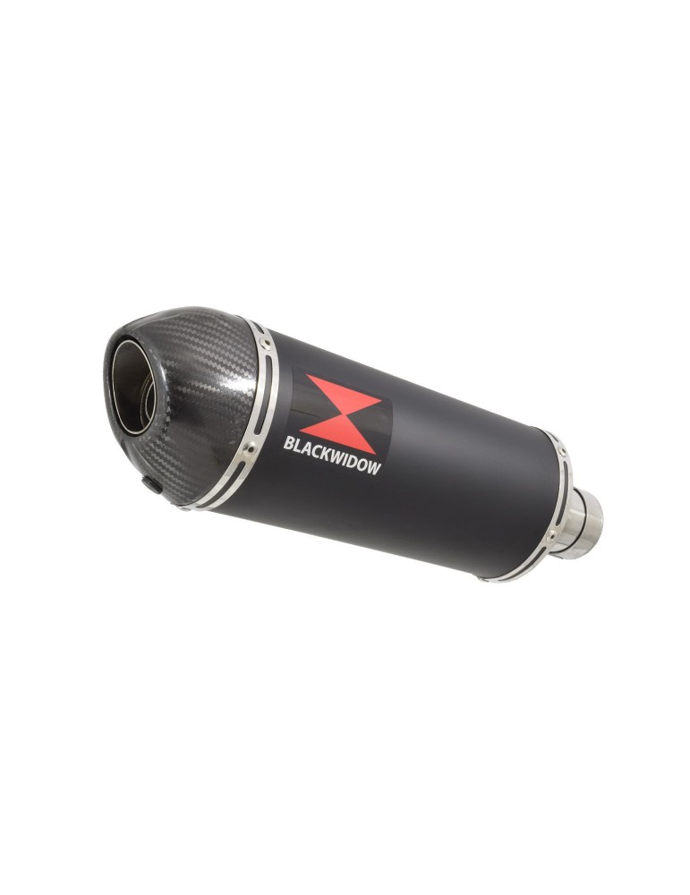 GSXR 1000 K9 L0 L1 4-1 Decata Conversion Kit / Silencieux Ovale Noir En Inox + Canule en Carbone 300mm