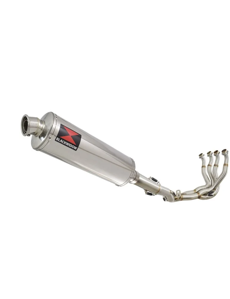 GSXR 1000 K9 L0 L1 09 10 11 4-1 Décatalyseur Ligne complète / Silencieux Ovale En Inox 400mm