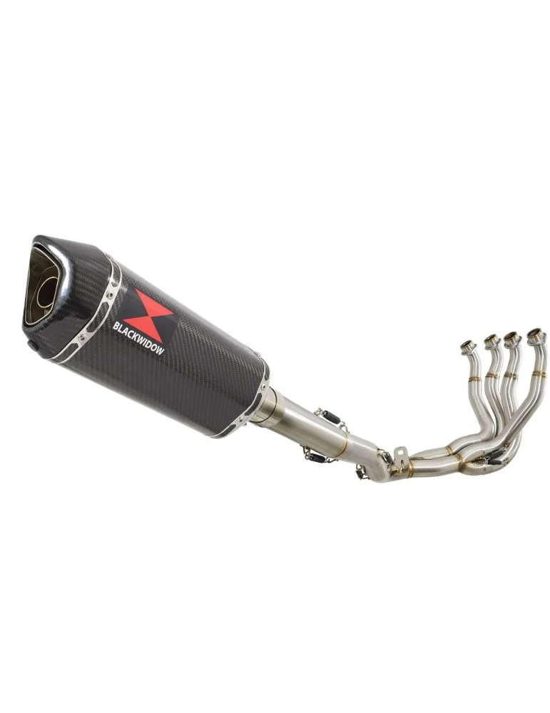 GSXR 1000 K9 L0 L1 09 10 11 4-1 Décatalyseur Ligne complète / Silencieux Hexagonale en Carbone 300mm