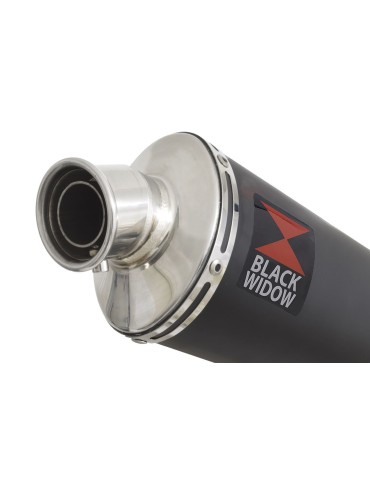 GSXR 1000 K9 L0 L1 4-1 Decata Conversion Kit / Silencieux Ovale Noir En Inox 230mm