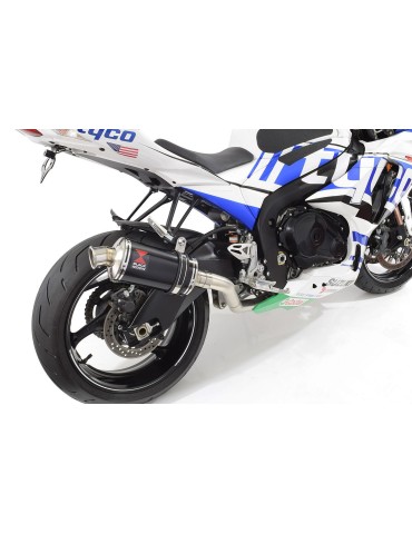 GSXR 1000 K9 L0 L1 4-1 Decata Conversion Kit / Silencieux Ovale Noir En Inox 230mm