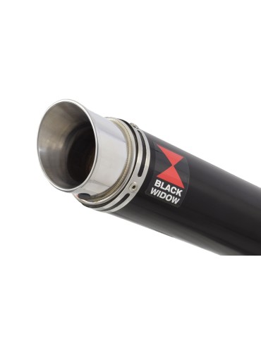 GSXR 1000 K9 L0 L1 4-1 Decata Conversion Kit / Silencieux Rond GP Style Noir En Inox 230mm