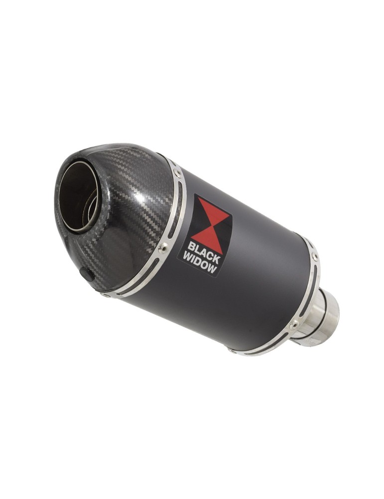 GGSXR 1000 K9 L0 L1 4-1 Decata Conversion Kit / Silencieux Ovale Noir En Inox + Canule en Carbone 200mm