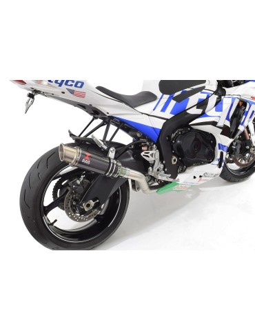 GSXR 1000 K9 L0 L1 4-1 Decata Conversion Kit / Silencieux GP Rond En Carbone + Canule en Titane 230mm