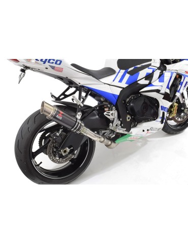 GSXR1000 L2 L3 L4 L5 L6 2012 - 2016 Tube de raccord et Silencieux GP Rond En Carbone + Canule en Titane 230mm