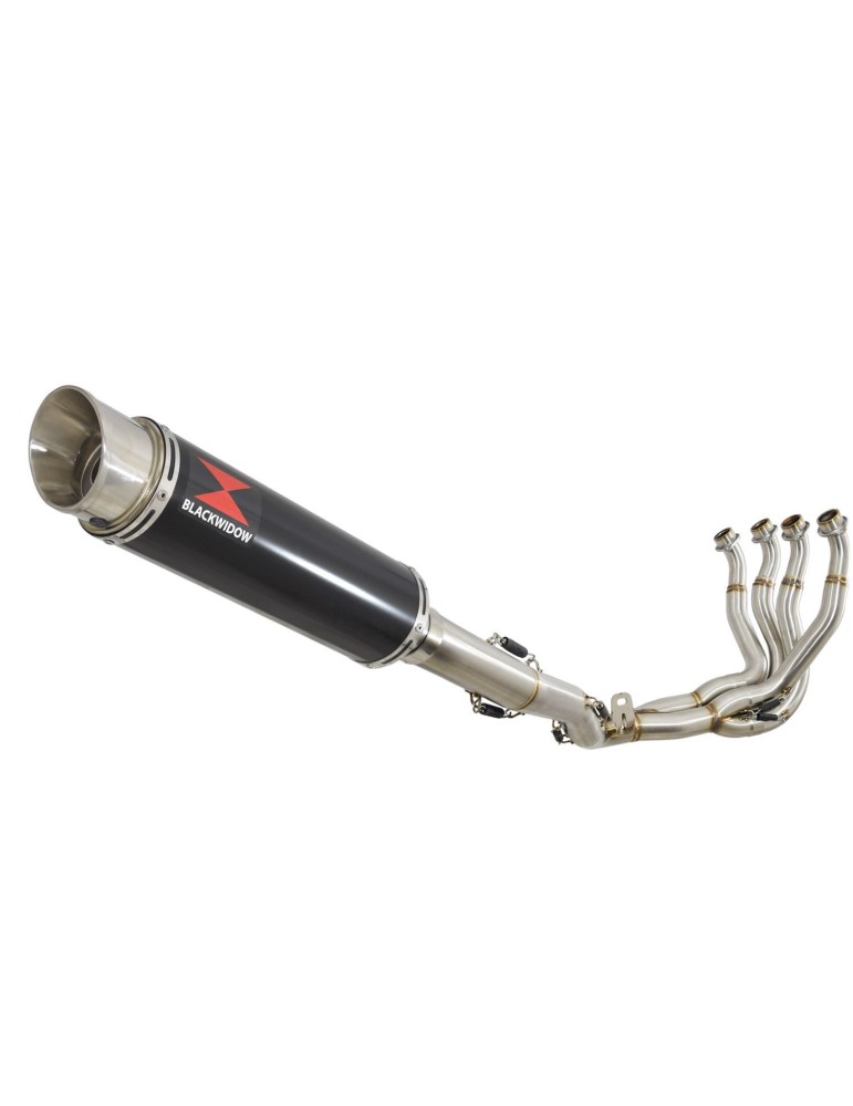 GSXR 1000 L2-L6 2012-2016 Decata Ligne complète + Silencieux GP Rond Noir en Inox 360mm