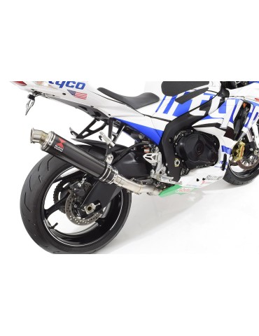 GSXR 1000 L2-L6 2012-2016 Decata Ligne complète + Silencieux Rond En Carbone 350mm