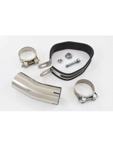 GSXR1000 L2 L3 L4 L5 L6 12-16 Tube de raccord et Silencieux Tri Ovale En Carbone 250mm