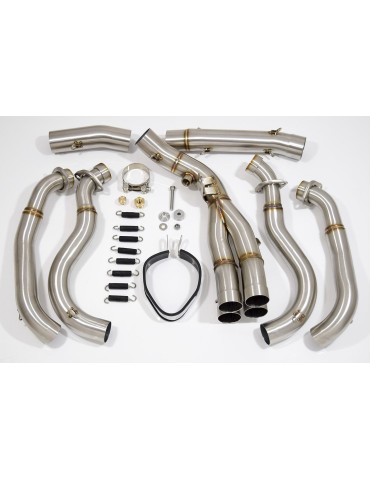 GSXR 1000 L2-L6 2012-2016 Decata Ligne complète + Silencieux Hexagonale En Carbone 300mm