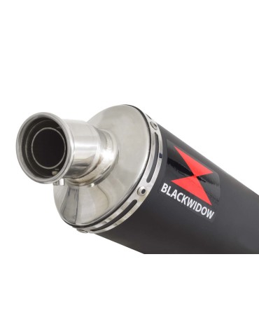GSXR 1000 L2-L6 2012-2016 Decata Ligne complète + Silencieux Rond Noir en Inox 300mm