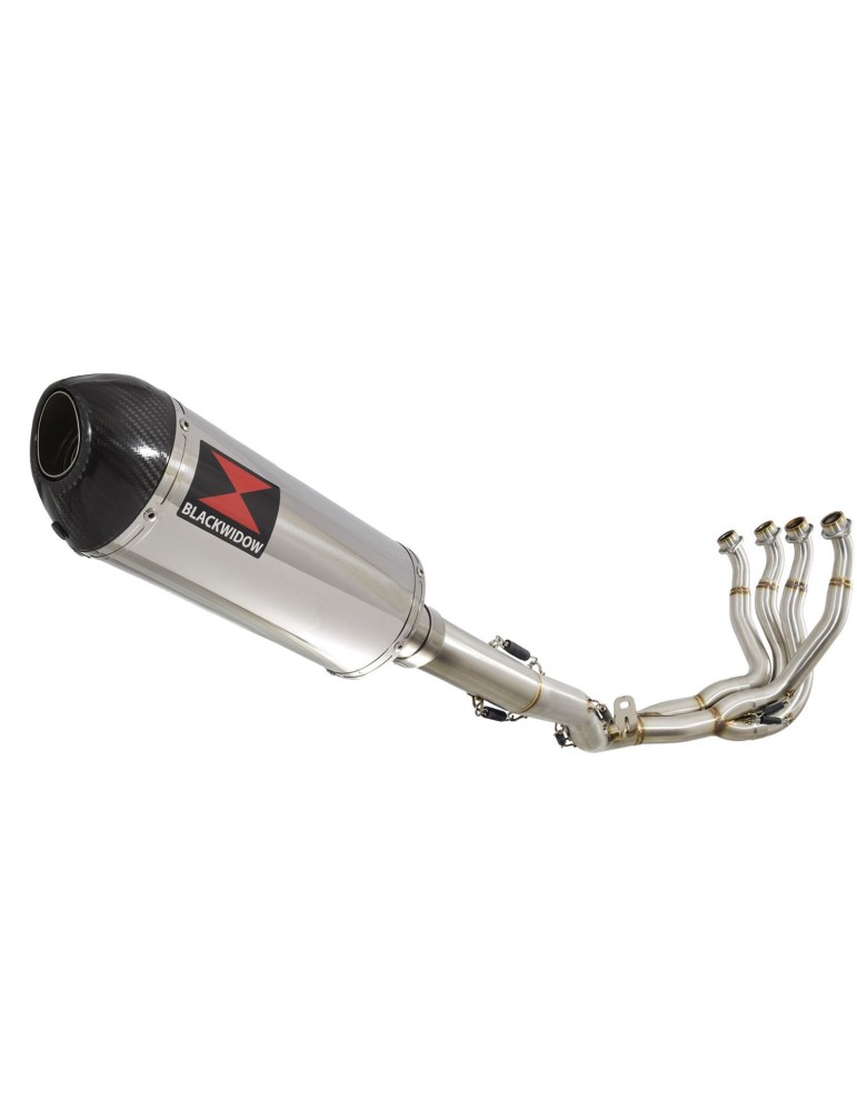 GSXR 1000 L2-L6 2012-2016 Decata Ligne complète + Silencieux Ovale en Inox + Canule en Carbone 300mm