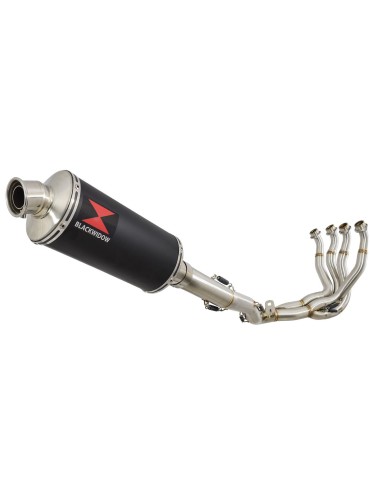 GSXR 1000 L2-L6 2012-2016 Decata Ligne complète + Silencieux Ovale Noir en Inox 300mm