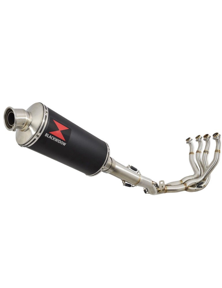 GSXR 1000 L2-L6 2012-2016 Decata Ligne complète + Silencieux Ovale Noir en Inox 300mm
