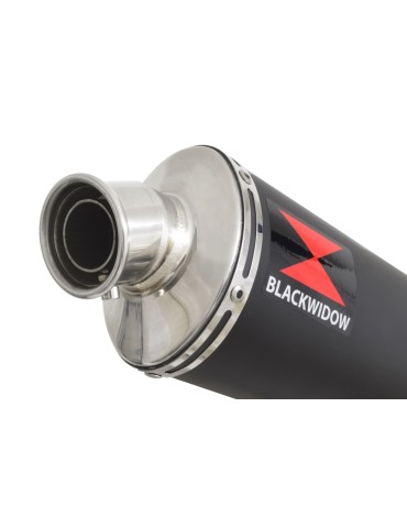 GSXR 1000 L2-L6 2012-2016 Decata Ligne complète + Silencieux Ovale Noir en Inox 300mm