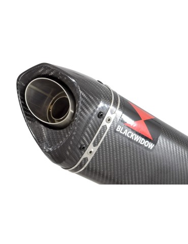 GSXR 1000 L2-L6 2012-2016 Decata Ligne complète + Silencieux Tri Ovale en Carbone 250mm