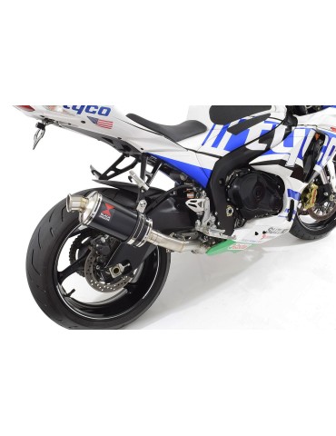 GSXR 1000 L2-L6 2012-2016 Decata Ligne complète + Silencieux Ovale Noir en Inox 230mm