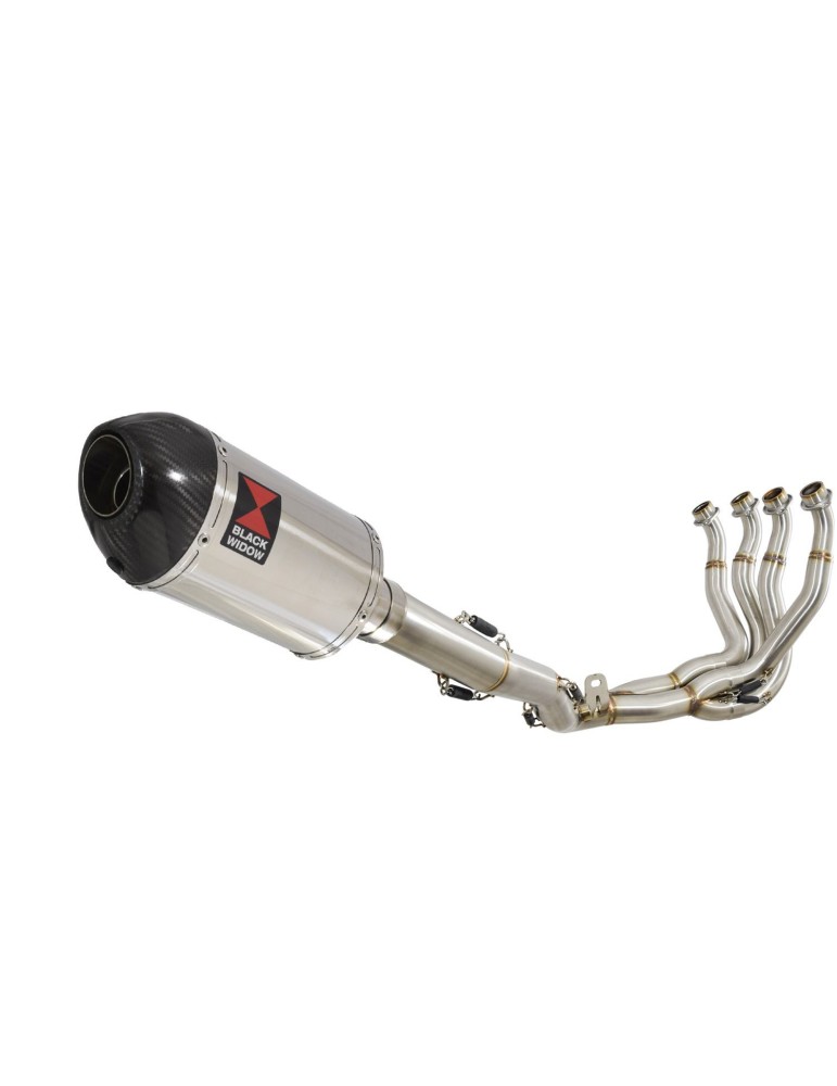 GSXR 1000 L2-L6 2012-2016 Decata Ligne complète + Silencieux Ovale en Inox + Canule en Carbone 200mm
