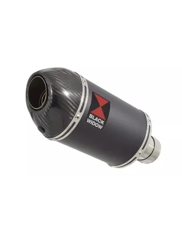 GSXR1000 K7 K8 4-1 Decata Conversion Kit + Silencieux Ovale Noir en Inox + Canule En Carbone 200mm