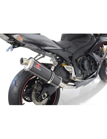 GSXR 600 K6 K7 2006 2007 Decata Silencieux & Silencieux Ovale En Carbone 400mm