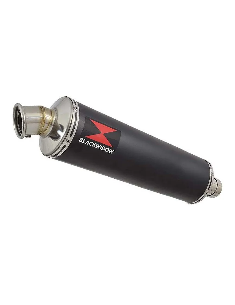 GSXR 600 K6 K7 2006 2007 Decata Silencieux & Silencieux Rond Noir En Inox 400mm